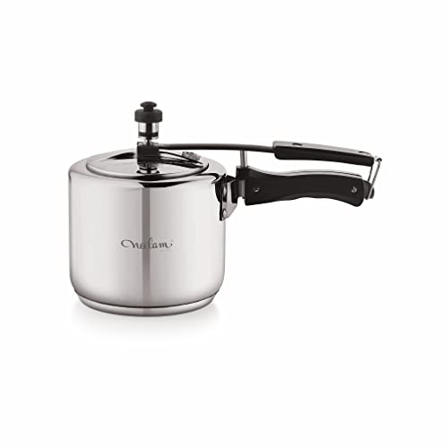 Neelam Stainless Steel Neo Pressure Cooker -3 Litre, Inner Lid (Induction Friendly)