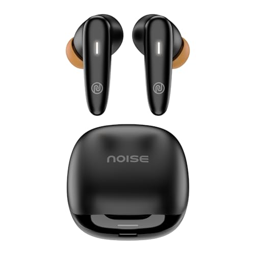 Noise Buds VS401 in-Ear Truly Wireless Earbuds with 50H of Playtime, Low Latency(up-to 50ms), Quad Mic with ENC, Instacharge(10 min=200 min),10mm Driver, BT v5.3(Jet Black)