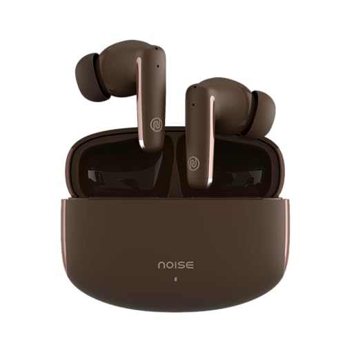 Noise Newly Launched  Buds Venus Truly Wireless in-Ear Earbuds with ANC(Upto 30dB), 40H Playtime, Quad Mic with ENC, Instacharge(10 min=120 min), Low Latency(up to 45ms),10mm Driver (Stellar Brown)