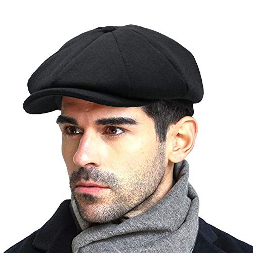 PanPacSight Men’s Newsboy Gatsby Hat Vintage Beret Flat Ivy Cabbie Driving Hunting Cap for Boyfriend Gift