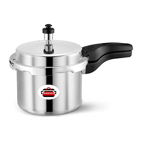 Pannikin Aluminium Outer Lid Pressure Cooker 3 Litres (Silver)