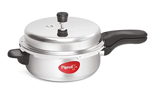 Pigeon by Stovekraft Aluminium Pressure Pan Senior with Outer Lid, 6-Litres,Silver