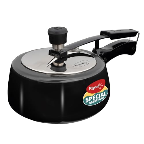 Pigeon by Stovekraft Hard Anodised Aluminium Inner Lid Cooker 2 litre with Induction Base (Contura , Silver )