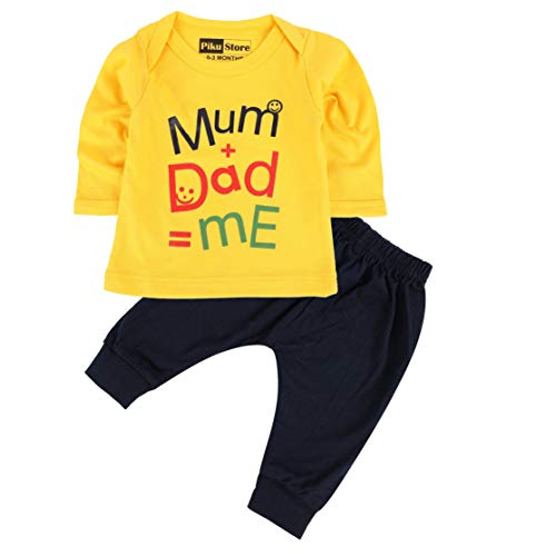 Piku Store Unisex-Baby Hosiery T-Shirt & Lower Set