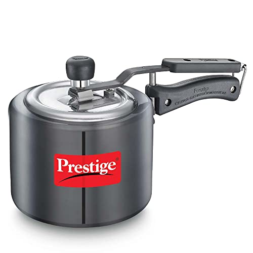 Prestige Nakshatra Duo Plus Svachh Hard Anodised Aluminium Pressure Cooker 2.0 L,Black