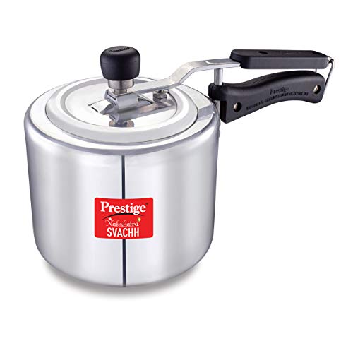 Prestige Nakshatra Plus Svachh 3 litre Aluminium Straight wall Inner Lid Pressure Cooker (Silver)