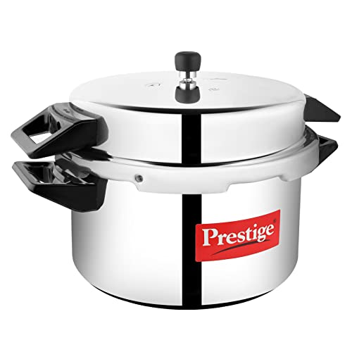 Prestige Popular Aluminium Outer Lid Pressure Cooker, 16 Liters, Silver