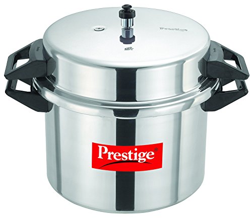Prestige Popular Aluminium Outer Lid Pressure Cooker, 20 litres, Silver, 20 Liter