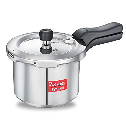 Prestige Svachh Aluminium Outer Lid Pressure Cooker 3 L (Silver), 3 Liter