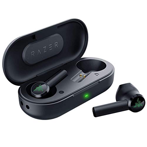 Razer Hammerhead Water Resistant Bluetooth 5.0 Auto Pairing True Wireless Bluetooth in Ear Earbuds with Ultra Low-Latency (Matte Black RZ12-02970100-R3A1)