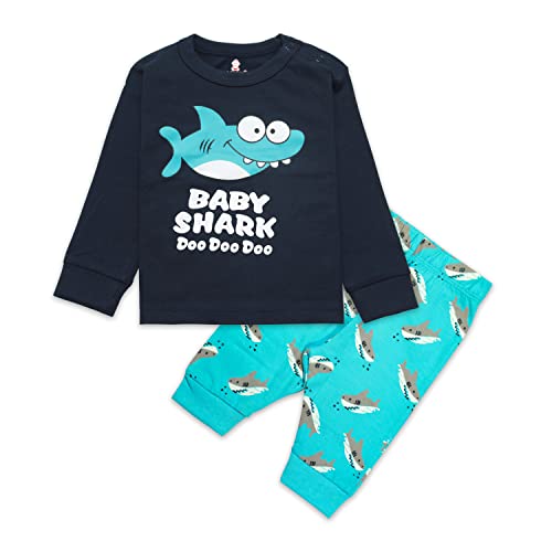 Real Basics Cotton Clothing Sets For Baby Boys & Girls - Unisex Clothing Sets Full Sleeve T-Shirt & Pant, Multicolor