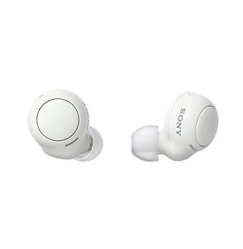 (Refurbished) Sony WF-C500 Truly Wireless Bluetooth In Ear Earbuds with 20 Hours Battery Life, with Mic for Phone Calls, Quick Charge, Fast Pair, 360 Reality Audio, Upscale Music - DSEE (White)