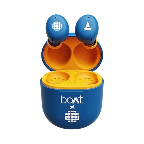 (Refurbished) boAt Airdopes 383 in Ear Earbuds(Jazzy Blue)