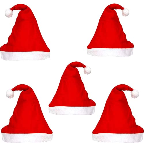 SSN BOUTIQUE Kids Christmas/Santa Redd Hat Cap 5-10 yrs (Pack Of 10)