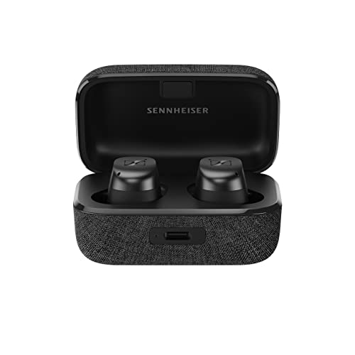 Sennheiser MOMENTUM True Wireless 3 Earbuds -Bluetooth in-Ear Headphones for Music & Calls with Adaptive Noise Cancellation, IPX4, Qi Charging 28-Hour Battery Life, Graphite, 700074