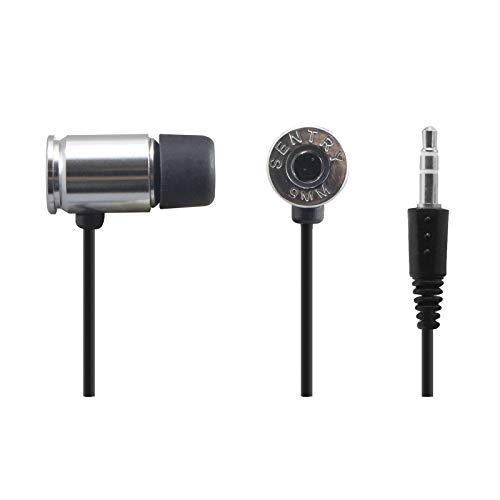 Sentry Bullets 9mm Earbuds Silver - Sentry HS9MM AD