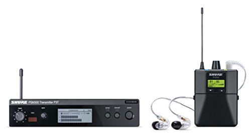 Shure P3TRA215CL PSM300 Wireless Stereo Personal Monitor System with SE215-CL Earphones, J13