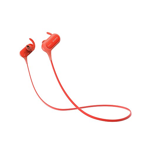 Sony (Renewed) Extra Bass MDR-XB50BS in-Ear Active Sports Wireless Headphones (Red)