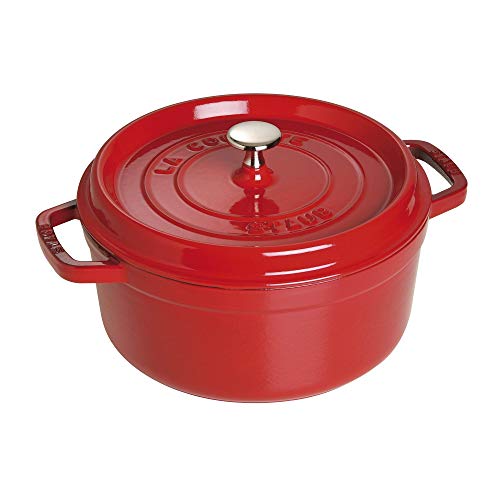 Staub 1102406 Enamelled Cast Iron Cocotte, 4 Quart (Cherry)