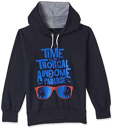 T2F Boys Cotton Hooded Neck Sweatshirt(BYS-SS-03_Multicolor_9-10 Years)