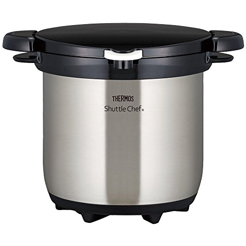 THERMOS Vacuum Insulation Cooker Shuttle Chef 4.5L Clear Stainless KBG-4500 CS (Japan Import)