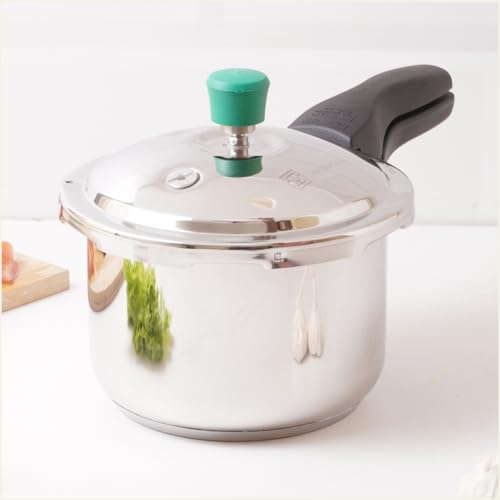 The Indus Valley Stainless Steel Pressure Cooker Outer Lid | Small, 3Ltr, 1.5kg | Induction friendly | ISI-Certified, Naturally Non-Stick 3-Layer Sandwich Bottom, 100% Pure & Toxin-Free, Long Lasting
