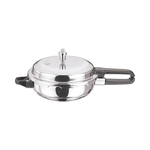 Vinod 18/8 Stainless steel Sandwich Bottom Pressure Pan (Regular) - Junior with Lid