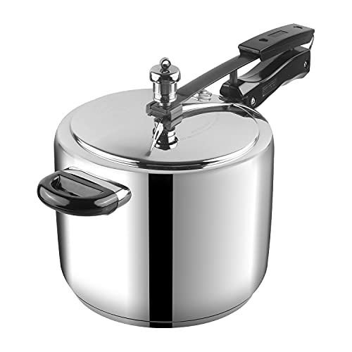 Vinod 18/8 Steel Sandwich Bottom Inner Lid Pressure Cooker, 7 Liter, Silver (Stainless Steel)