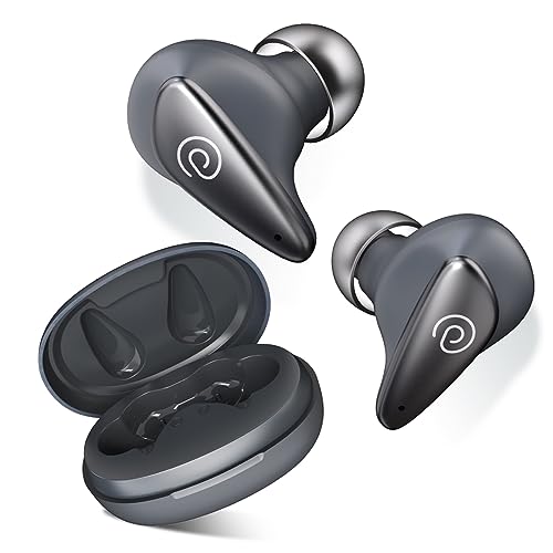 pTron Bassbuds Wave with TruTalk AI-ENC Calls, Movie/Music Modes, Deep Bass, BT5.3 Wireless Headphones, 40Hrs Combined Playtime, in-Ear TWS Earbuds, Touch Control & Typ-C Fast Charging & IPX4 (Grey)