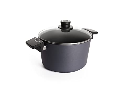 Woll Diamond Lite/Plus Diamond Reinforced Nonstick Scratch Resistant Cast Aluminum Cookware Stockpot with Lid 5.2 Quart, 9 1/2-Inch Diameter