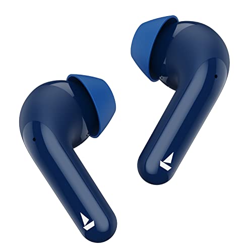 (Refurbished) boAt Airdopes 175 True Wireless Earbuds with Quad Mics ENxâ„¢ Technology, ASAPâ„¢ Charge, 35H Playtime, boAt Signature Sound, IPX4, IWPâ„¢, Touch Controls, Lightweight Build(Bold Blue)