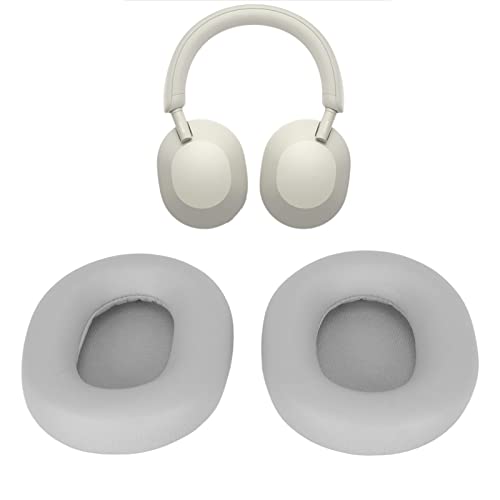 Wedinard Ear Cushions Replacement for Sony WH-1000XM5, Headphone Ear Pads Covers Ear Cushions Cover for WH 1000XM5 Wireless Headset (Platinum Silver)