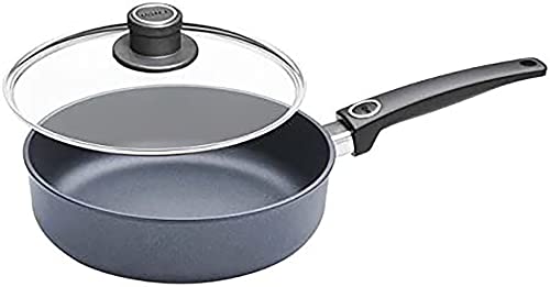 Woll Diamond Lite/Plus Diamond Reinforced Nonstick Scratch Resistant Cast Aluminum Induction Ready Sauté Pan with Lid, 3.7 Quart/ 11-Inch