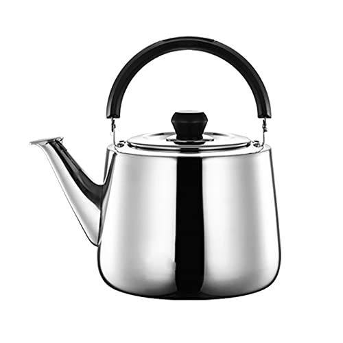 304 Stainless Steel Tea Kettle, with Anti-Hot Handle Stovetop Whistling Tea Pot, Gas Electric Induction Hob Kettle, for Camping Picnic Wild