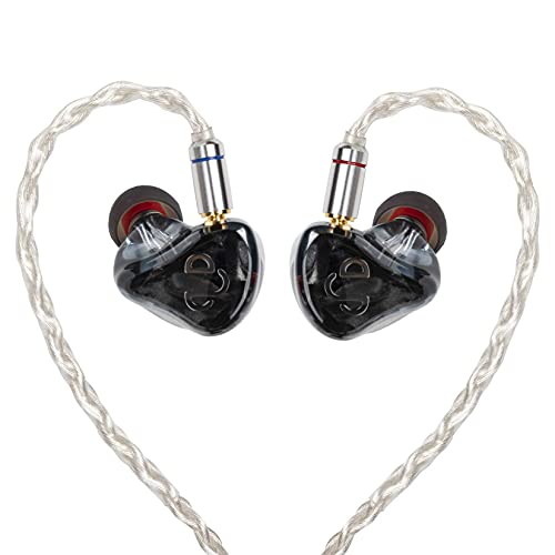 AIDERLOT M5 HiFi in-Ear Earphone with 5BA Drive,in-Ear Monitor for Musicians,Professional IEM with Three Music Modes,High Resolution,Wide Sound Field,Knowles BA,Detachable MMCX Cable?Black?