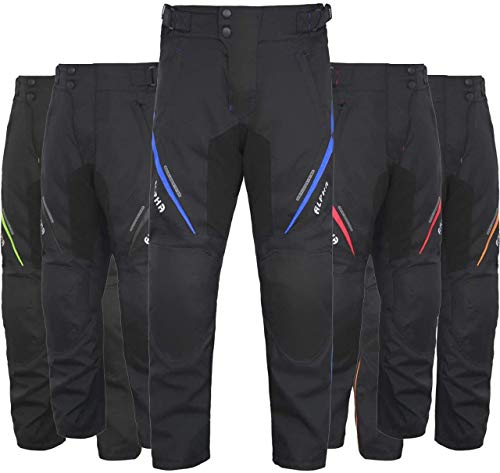 All Season Motorcycle Pant for Men Motorbike Riding Overpants (Waist 34"-36" Inseam 32", Blue)