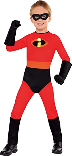 Amscan The Incredibles Dash Halloween Costume for Toddler Boys, Disney, 2T, Includes Mask and Gloves