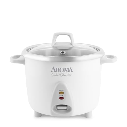 Aroma Housewares Simply Stainless 14-Cup (Cooked)  (7-Cup UNCOOKED) Rice Cooker, Stainless Steel Inner Pot (ARC-757SG)