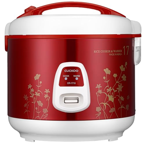 CUCKOO 5.5 Litre Electric Rice Cooker | Keep Warm Function | Serves 5-17 People, 2 Kg Uncooked White Rice | Food Grade Non-Stick Thick Pot | Automatic 900 Watt | Korean Rice Cooker Brand | CR-1713