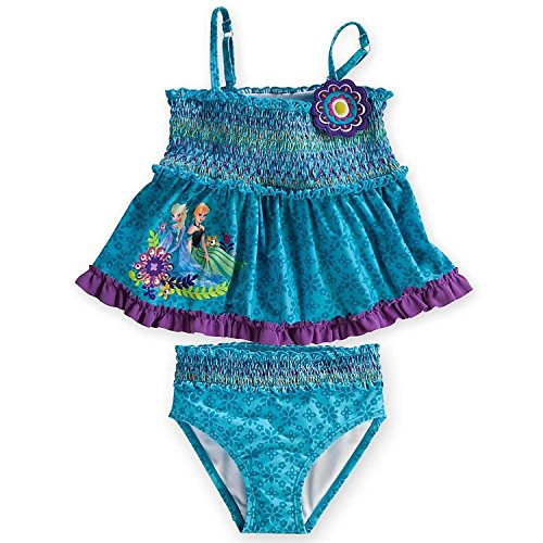 Disney Store Frozen Anna Elsa Big Girl 2 PC Swimsuit (7/8)