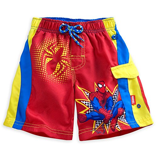 Disney Store Marvel Spiderman Little Boy Swim Trunk Size 5/6