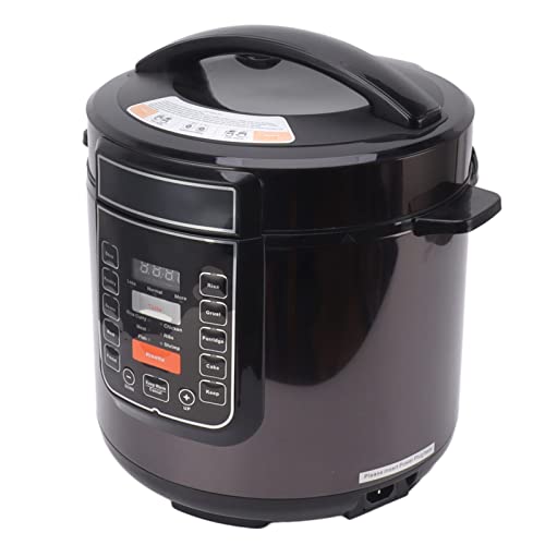 Electric Rice Cooker, Pressure Cooker 220V 6L Large Capacity Multifunctional Overheat Protection High Efficiency for Home (EU Plug)