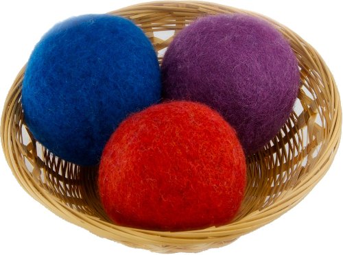 EveryDay Willow Wool Dryer Balls Gift Set of 3, Colors May Vary