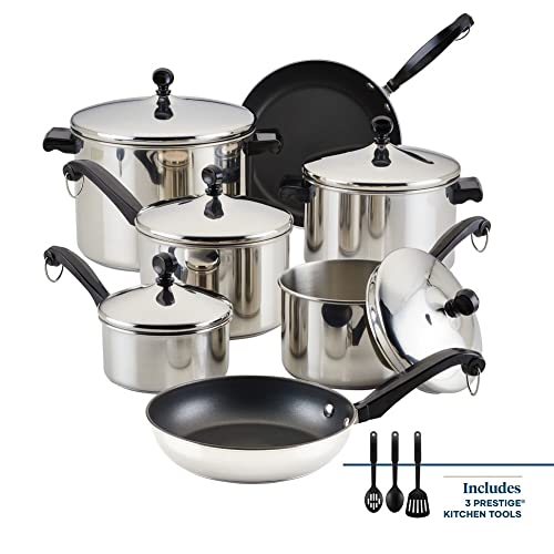 Farberware Classic Stainless Steel 15-Piece Cookware Set