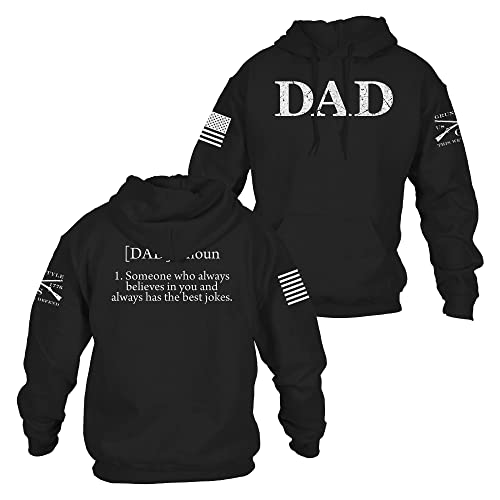 Grunt Style Dad Defined Men's Hoodie, Color Black, Size X-Large