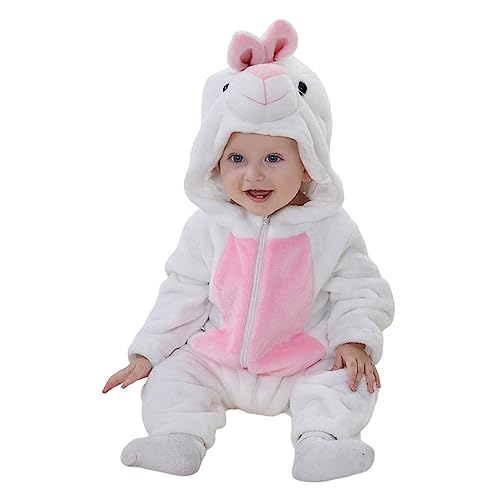 HIGHLAND Rabbit Costume for Kids Toddlers – Baby Romper Rabbit Animal Costume for Kids – Rabbit Onesie Costume - Animal Romper Jumpsuit Halloween Cosplay Costume for Kids