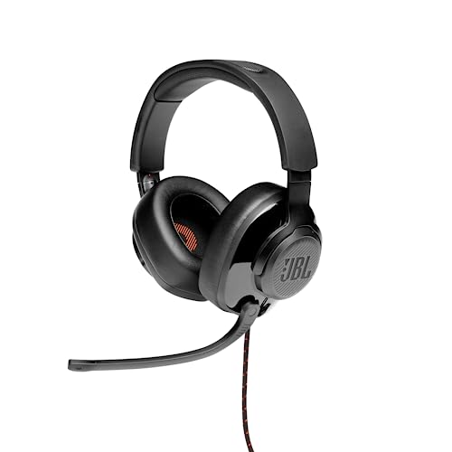 JBL Quantum Wired Over Ear Headphones with Mic (Black)