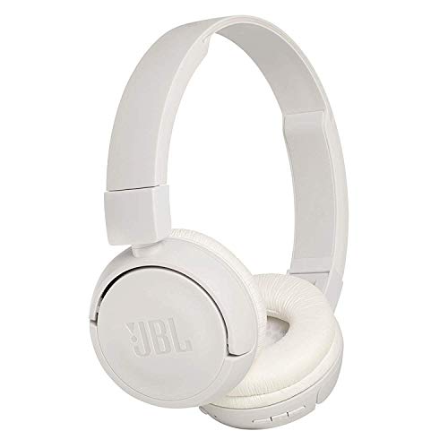 JBL T450BT by Harman Extra Bass Wireless On-Ear Headphones with Mic (White)