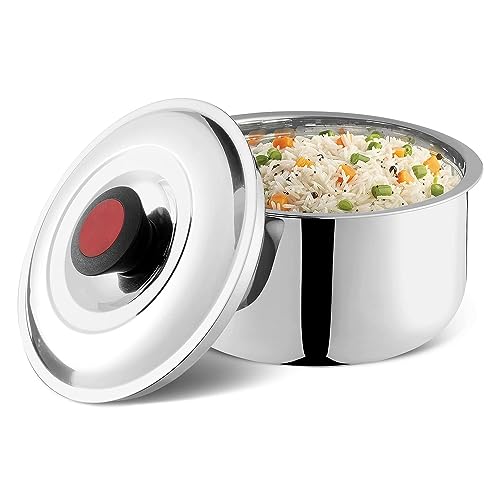 Kraft Mercury Insulated Double Wall Stainless Steel Casserole - 4 Litre | Hotpot Roti, Chapati, Rice Box | Keeps Food Warm and Fresh | Serving Bowl | Food Grade -Silver