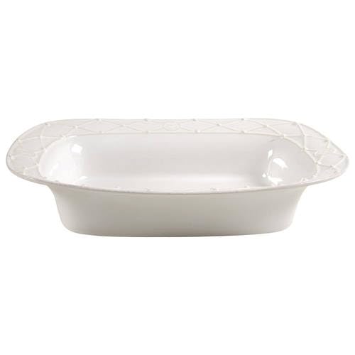 Meridian Large Rectangular Baker Color: White